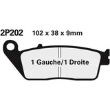 NISSIN Street /Off-Road Sintermetall Bremsbeläge - 2P-202ST für Honda CBR1000F, CBR600F, CBR650F