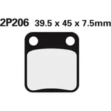 NISSIN Street Semi-Metallic Brake pads - 2P-206SS for Daelim, Kawasaki, Mash NISSIN Street Semi-Metallic Brake pads - 2P-206SS for Daelim, Kawasaki, Mash