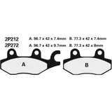 NISSIN Street Semi-Metallic Brake pads - 2P-212NS for Triumph, Kawasaki, Cagiva NISSIN Street Semi-Metallic Brake pads - 2P-212NS for Triumph, Kawasaki, Cagiva