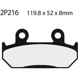 NISSIN Street Semi-Metallic Brake pads - 2P-216NS for Honda CB450, CBR250F, CBR500F