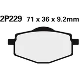 NISSIN Street Halbmetallische Bremsbeläge - 2P-229NS für Yamaha, Gilera, Malaguti