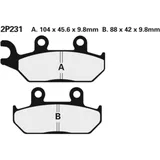 NISSIN Off-Road Semi-Metallic Brake pads - 2P-231GS for Yamaha XT500, XT600, XTZ660
