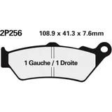 NISSIN Street Halbmetallische Bremsbeläge - 2P-256NS für BMW, für: Moto Guzzi, Ducati