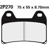 NISSIN Street Halbmetallische Bremsbeläge - 2P-270NS für Ducati, für: Moto Guzzi, KTM