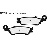 NISSIN Street /Off-Road Sintermetall Bremsbeläge - 2P-318ST für Kawasaki GPZ1100, Z1000, Z1100