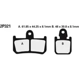 NISSIN Street /Off-Road Sintered Metal Brake pads - 2P-321ST for Yamaha MT-01, VMX1700V-MAX, YZF-R1 NISSIN Street /Off-Road Sintered Metal Brake pads - 2P-321ST for Yamaha MT-01, VMX1700V-MAX, YZF-R1