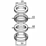 BUZZETTI Steering Bearings for MBK NITRO, STUNT Yamaha AEROX, SLIDER BUZZETTI Steering Bearings for MBK NITRO, STUNT Yamaha AEROX, SLIDER