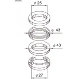 BUZZETTI Steering Bearings for Malaguti, Yamaha, MBK