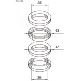 BUZZETTI Steering Bearings for MBK DOODO125, SKYLINER125, THUNDER125 Yamaha MAJESTY125