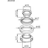 BUZZETTI Steering Bearings for Yamaha X-MAX125, X-MAX250 MBK SKYCRUISER125