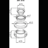BUZZETTI Steering Bearings for Yamaha X-MAX125, X-MAX250