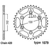 B1 Standard Stahlritzel hinten - 420 fĂŒr CPI SUPERMOTARD50, SUPERMOTO50 B1 Standard Stahlritzel hinten - 420 fĂŒr CPI SUPERMOTARD50, SUPERMOTO50
