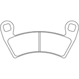 CL BRAKES ATV Sintermetall Bremsbeläge - 1229ATV1 für Polaris RANGER500, RANGER800, RANGERMV900DIESEL