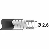 TRANSFIL Brake Sheath Cable - Flat Grey Wire 50m