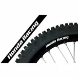 BLACKBIRD Replica for: Honda Racing Wheel Graphic Stickers Black Universal