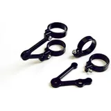 LSL Clubman Headlight Bracket Kit With Indicator Brackets Black Ø50/55mm