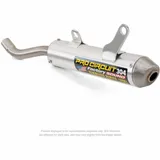 PRO CIRCUIT 304 Muffler Brushed Aluminum/Stainless Steel End Cap for: Suzuki RM125