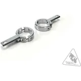 DENALI Forks Tubes Light Mount Ø39-49mm Chrome