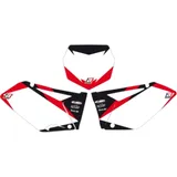Schildhalter Dream Graphic 2 Schwarzbird weis für Suzuki RM125/250 RM250