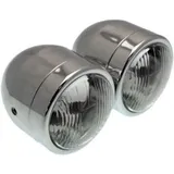 BIHR Twin Headlight Universal Ø90mm Chromed