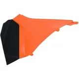 LUFTFILTERABDECKUNGEN LINKS RACETECH ORANGE/SCHWARZ für KTM 125EXC, 125SX, 200EXC LUFTFILTERABDECKUNGEN LINKS RACETECH ORANGE/SCHWARZ für KTM 125EXC, 125SX, 200EXC