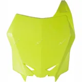 RACETECH Factory Front Number Plate Neon Yellow for: Suzuki RM-Z250/450 for RM-Z450