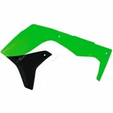 RACETECH Kühlerabdeckungen Neongrün für Kawasaki KX250F KX450F