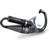 POLINI Team 4 komplette Auspuffanlage - Aluminium schwarz Yamaha für Malaguti, MBK