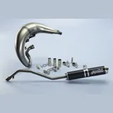 POLINI Race komplette Auspuffanlage - Aluminium schwarz für Rieju MRX50, RR50, SMX50