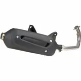 TECNIGAS Maxi 4 komplette Auspuffanlage - Edelstahl schwarz für: Aprilia