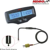 KOSO EGT-02R Motordrehzahl- und Motortemperaturanzeige schneller Sensor