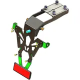 NUMMERNHALTER V-PARTS SCHWARZ für Kawasaki NINJA650, Z650 NUMMERNHALTER V-PARTS SCHWARZ für Kawasaki NINJA650, Z650