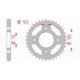 AFAM Standard Stahlritzel hinten 10401 - 530 für Honda CB250, CB350, CB360 10401-38