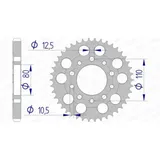 AFAM Aluminium Ultra-Light Rear Sprocket 11605 - 530