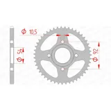 AFAM Steel Standard Rear Sprocket 12112 - 420