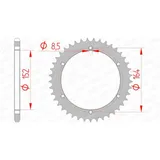 AFAM Steel Standard Rear Sprocket 12502 - 520 for Yamaha, Derbi, Triton