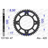 AFAM Ultraleichtes harteloxiertes Aluminiumritzel hinten 13116 - 420 für Yamaha YZ65