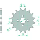 AFAM Standard Stahlritzel vorne 20104 - 420 für Honda MBX50, MT50, NSR50 20104-16