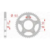 AFAM Standard Stahlritzel hinten 14404 - 525 für Suzuki GSF400BANDIT, GSF650BANDIT, GSX400