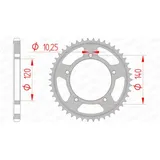 AFAM Steel Standard Rear Sprocket 14604 - 525 for Suzuki, Triumph, Kawasaki 14604-45