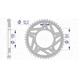 AFAM Aluminium Rear Sprocket 165800 - 525 for BMW S1000R, S1000RR 165800-44 AFAM Aluminium Rear Sprocket 165800 - 525 for BMW S1000R, S1000RR 165800-44