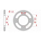 AFAM Steel Standard Rear Sprocket 38200 - 428 for Beta RE1254TENDURO, RR1252T, RR1252TENDURO 38200-50