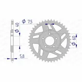 AFAM Aluminiumritzel hinten 72103 - 415 für KTM 50SM, 50SX