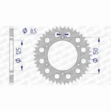 AFAM Aluminium Ultra-Light Self-Cleaning Rear Sprocket 72304 - 520 for KTM, Husqvarna, Husaberg