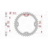 AFAM Steel Standard Rear Sprocket 92328 - 520 for Derbi 250DXR AFAM Steel Standard Rear Sprocket 92328 - 520 for Derbi 250DXR