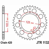JT SPROCKETS Standard Stahlritzel hinten 1132 - 420 für Derbi SENDA50 Gilera RCR50