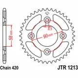 JT SPROCKETS Standard Stahlritzel hinten 1213 - 420 für Honda CRF50F JT SPROCKETS Standard Stahlritzel hinten 1213 - 420 für Honda CRF50F