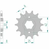 AFAM Steel Standard Front Sprocket 20500 - 520 for Honda CB250, XL250R, XL250S