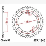 JT SPROCKETS Zink-Standard-Kettenrad 1340 - 530 für Honda VFR750F, VFR800, VFR800XCROSSRUNNER