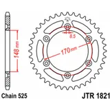 JT SPROCKETS Standard Stahlritzel hinten 1821 - 525